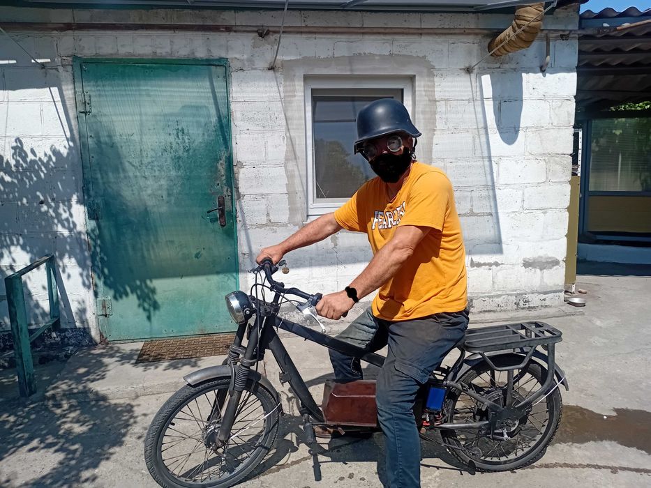Электро велосипед в стиле  мото-РЕТРО.