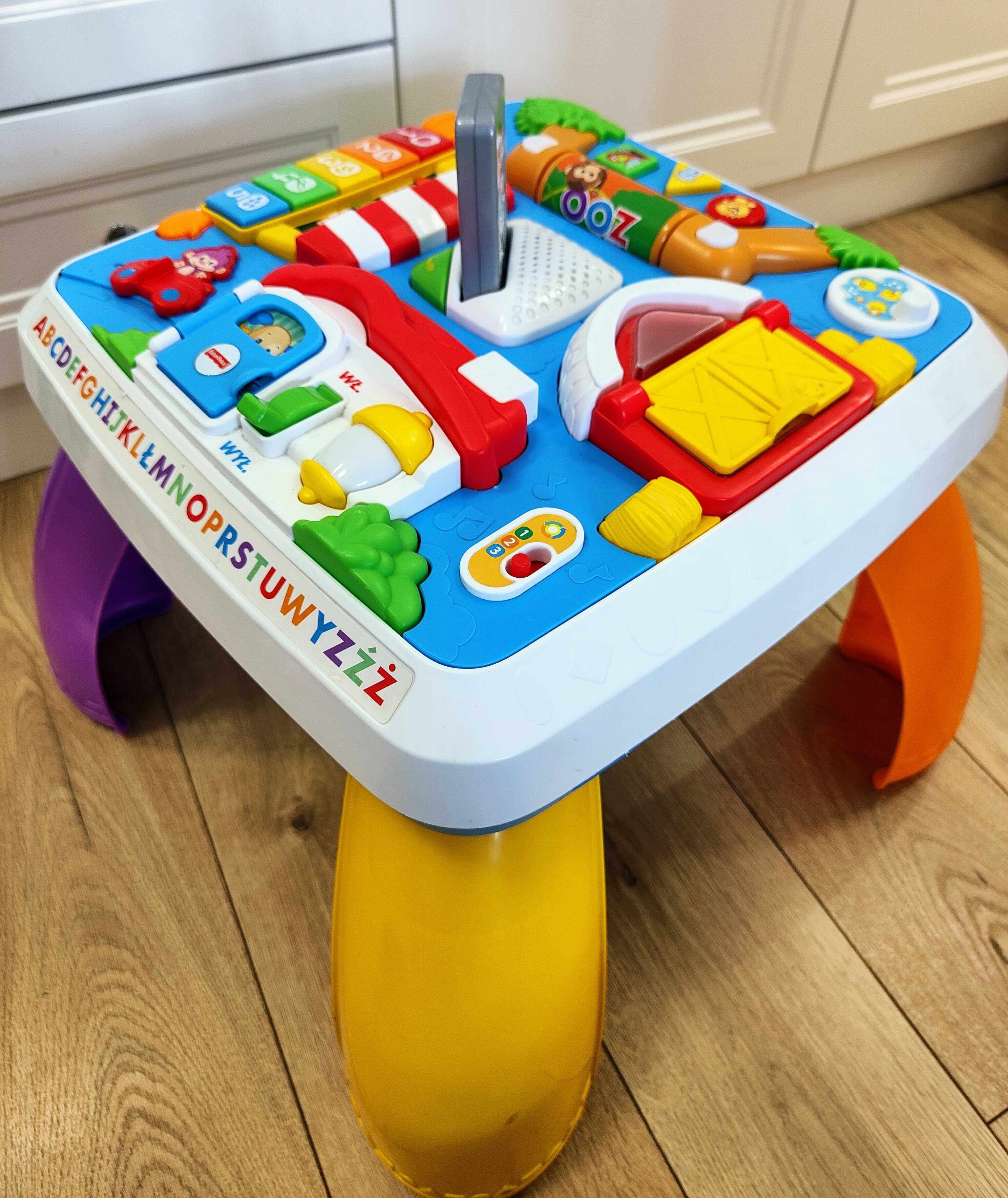 Zestaw zabawek Fisher Price | Stolik, Garnuszek, Kierownica, Piramida