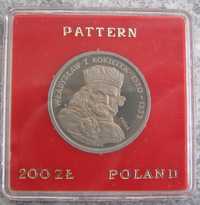 Polska 200 zł. 1986 r. Władysław I Łokietek /PRÓBA/, miedzionikiel