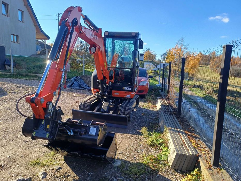 WYNAJEM Koparki Kubota 3tony