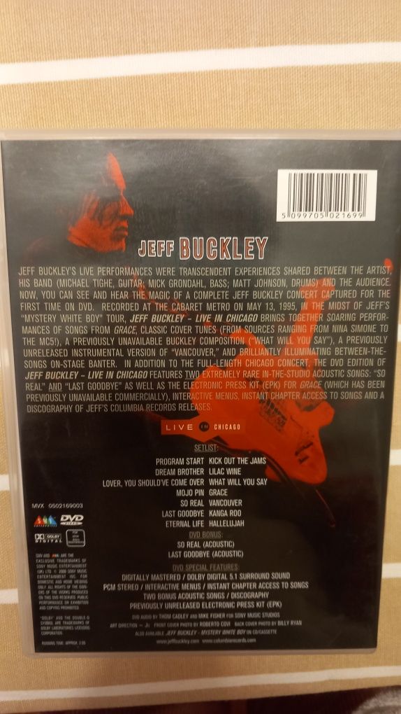 DVD Concerto Jeff Buckley in Chicago (c/ portes)