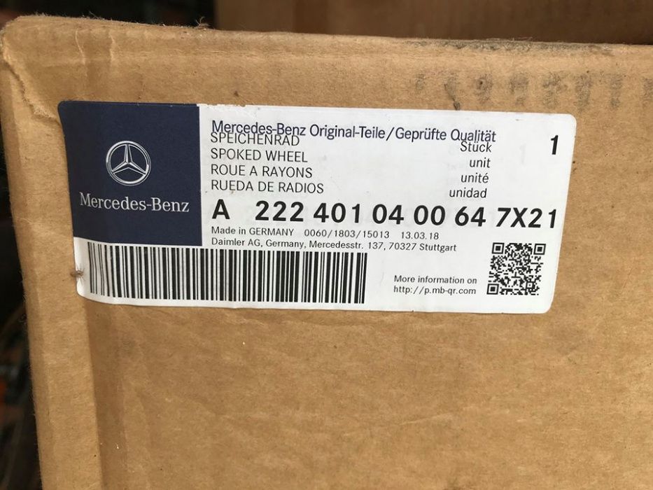 Jantes de Liga leve 18' polegadas originais Mercedes 4 sets