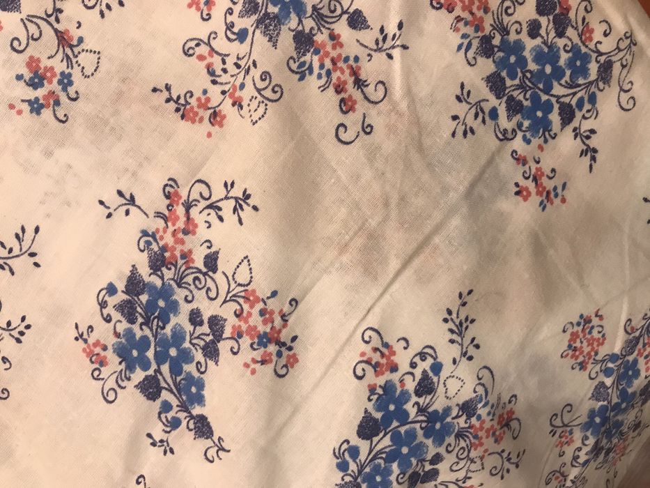 Ткань  ситец , ткань в клеточку