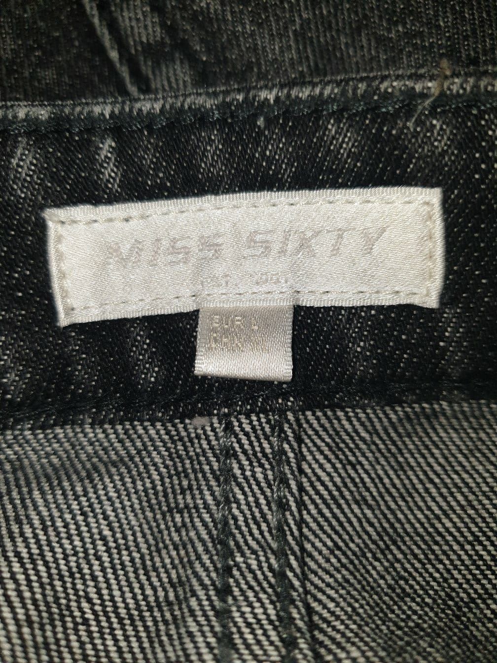 Saia de ganga com brilhantes na cinta da marca Miss Sixty