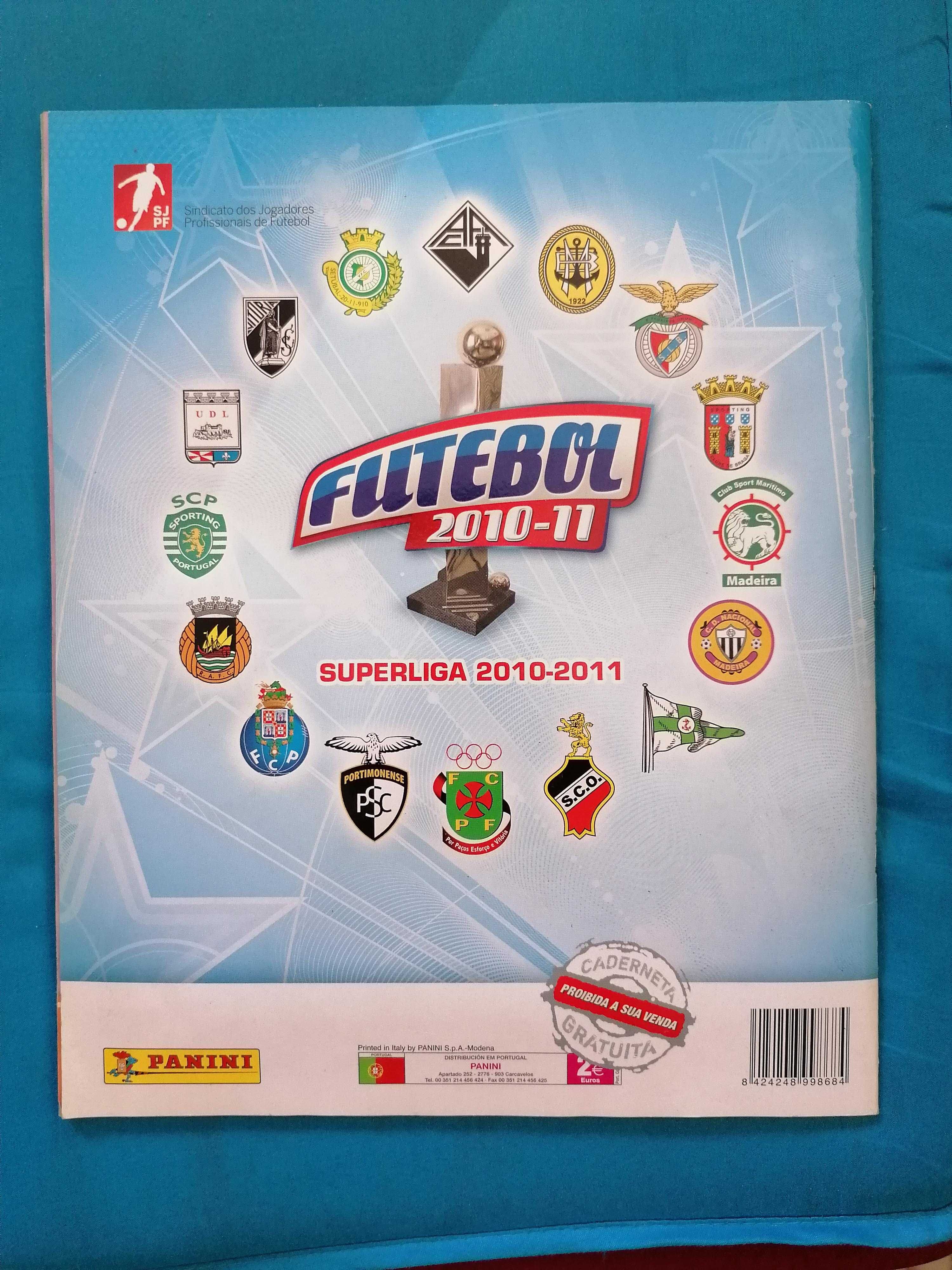Caderneta Futebol Superliga 2010-11 Panini