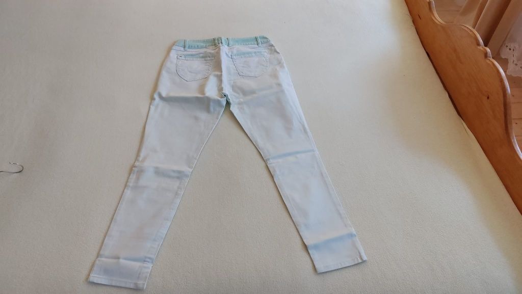 Białe jeansy Robell jeans r 38/M bdb
