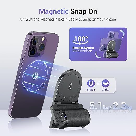 jjc magnetyczny uchwyt do smartfona z pilotem bluetooth x