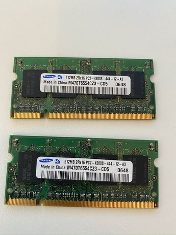Memória Portátil RAM 1 GB (2x512MB) DDR2-800