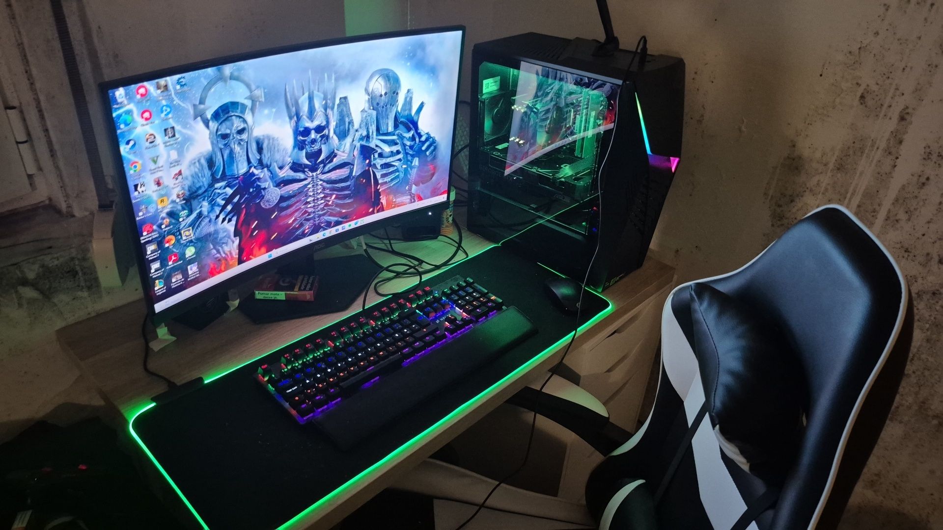 Monitor Curvo Aoc Gaming 27 polegadas 280hz com garantia
