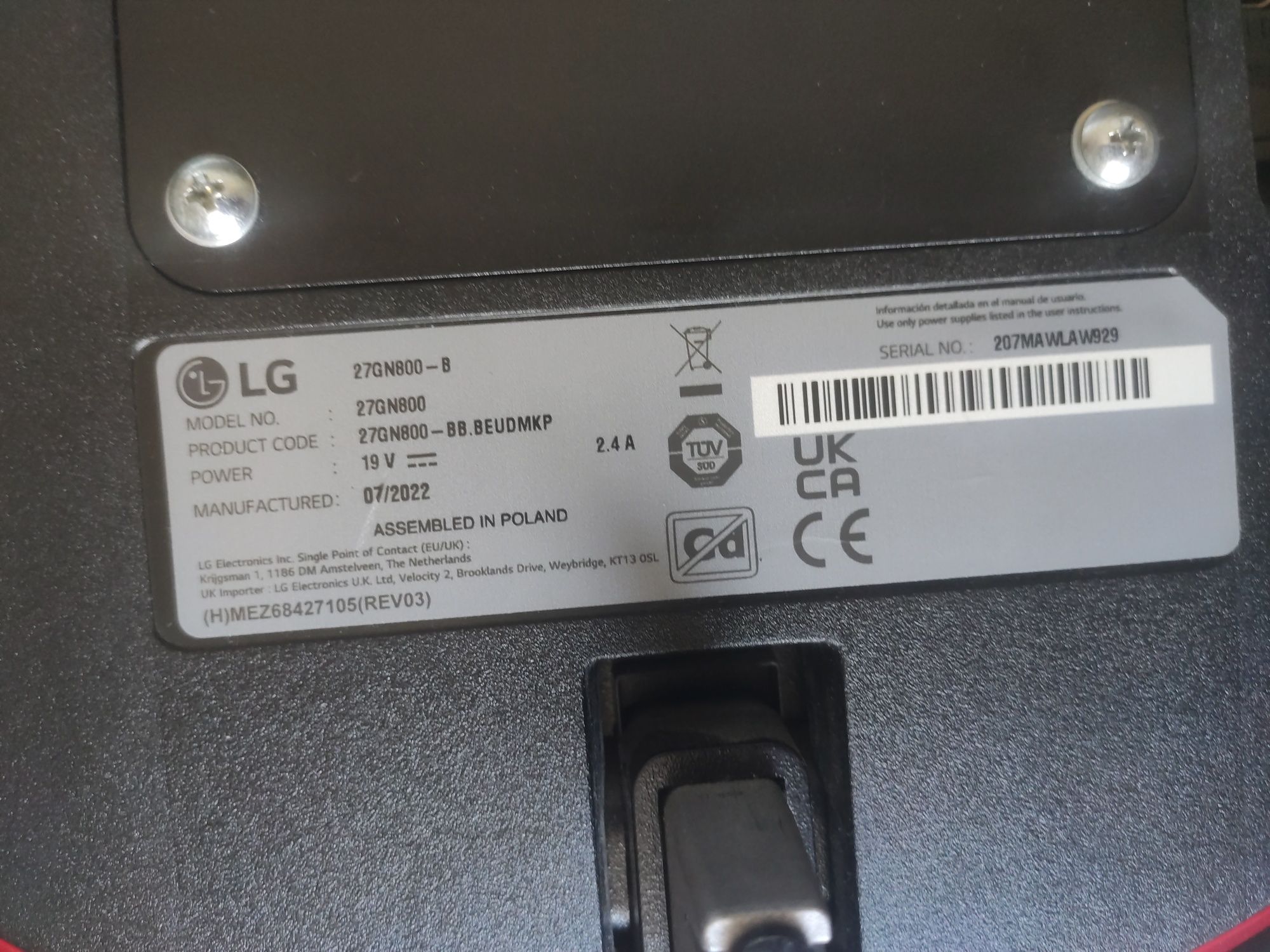Monitor LG UltraGear lg 27gn800 JAK NOWY Poznań/Zbąszyń