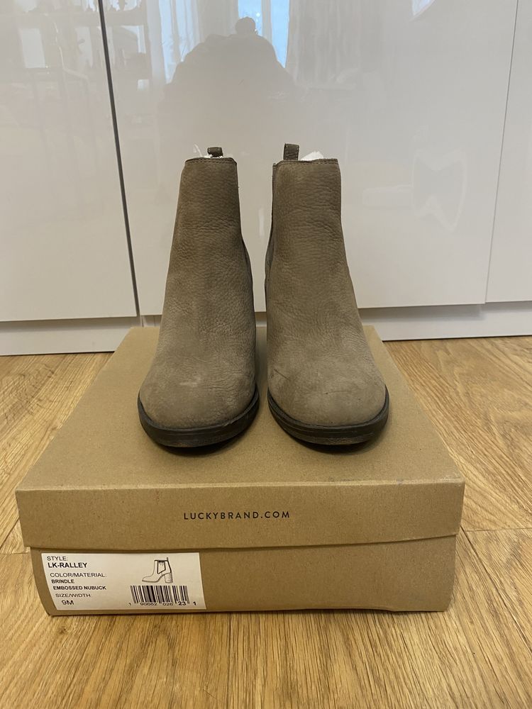 Кожаные ботинки американской фирмы Lucky Brand р. 39-40