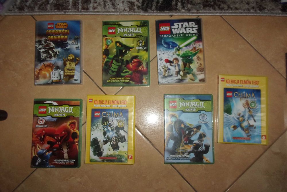 lego star wars ninjago chima dvd zestaw 7