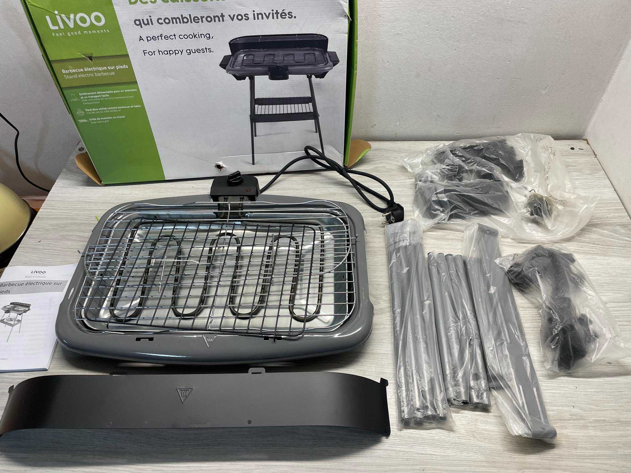 Kontaktowy grill elektryczny LIVOO czarny 2000 W