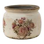 Donica osłonka ceramiczna w róże 15x13cm. 6CE1419M