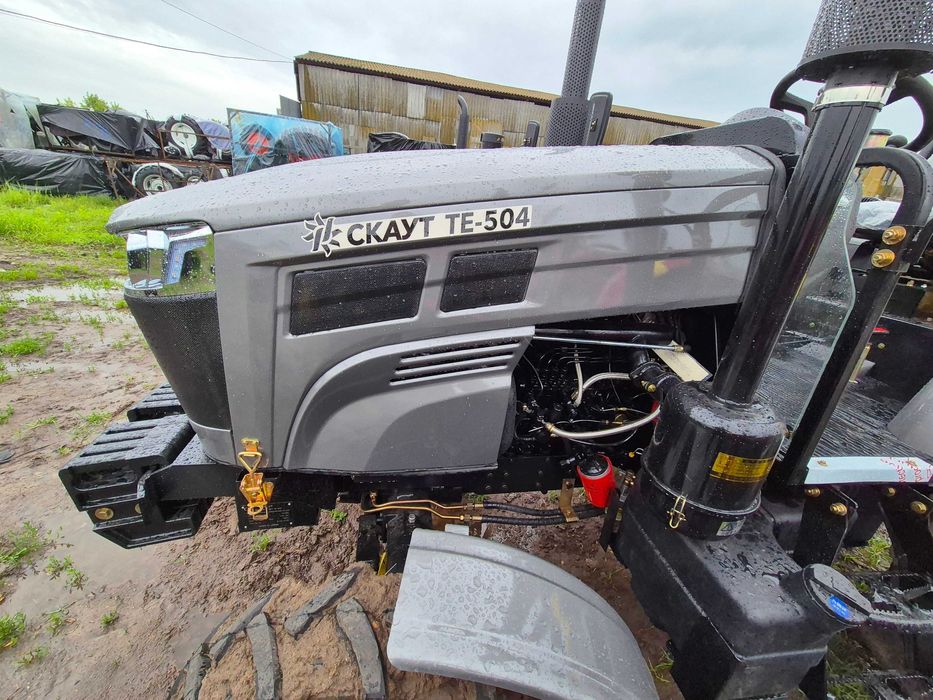 Трактор Скаут ТЕ 504 ровный пол везем к дому без предоплаты