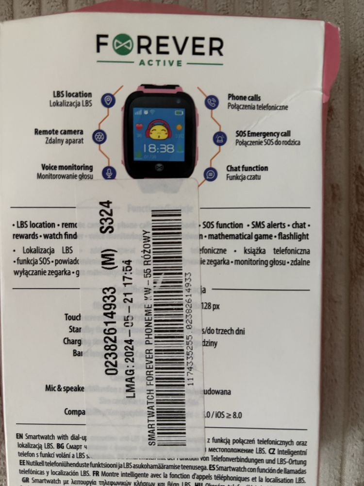 Zegarek smartwatch dla dzieci forever