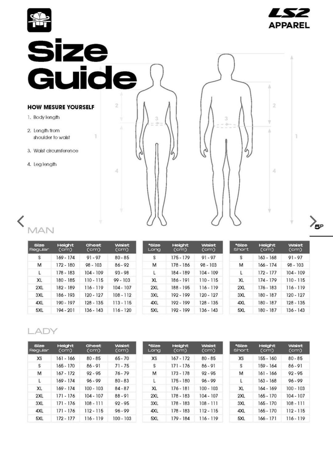 Spodnie Motocyklowe LS2 Chart Evo Man XXL short