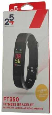 • SmartBand Opaska Fitnes 257 FT350 Zegarek Ciśnienie Krwi Tętno Tlen