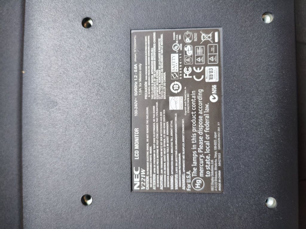 Monitor LCD NEC V221w