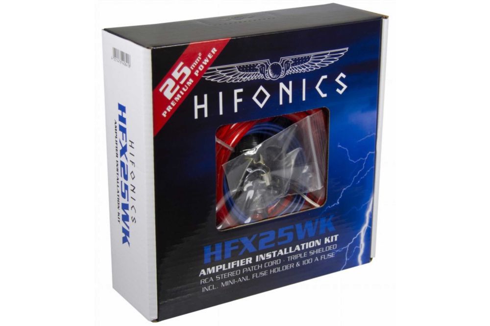 Zestaw Kabli Przewody HIFONICS HFX25WK Sklep Car Audio Koszalin