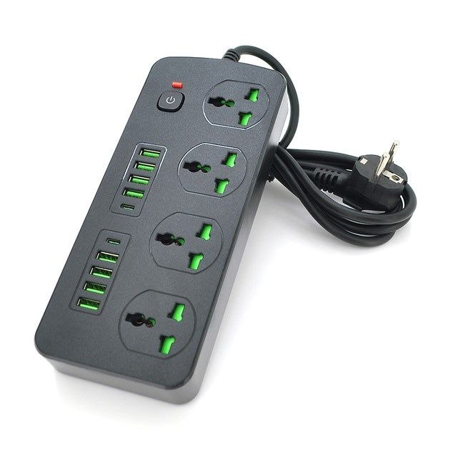 Мережевий фільтр Розетки USB Type-C Подовжувач