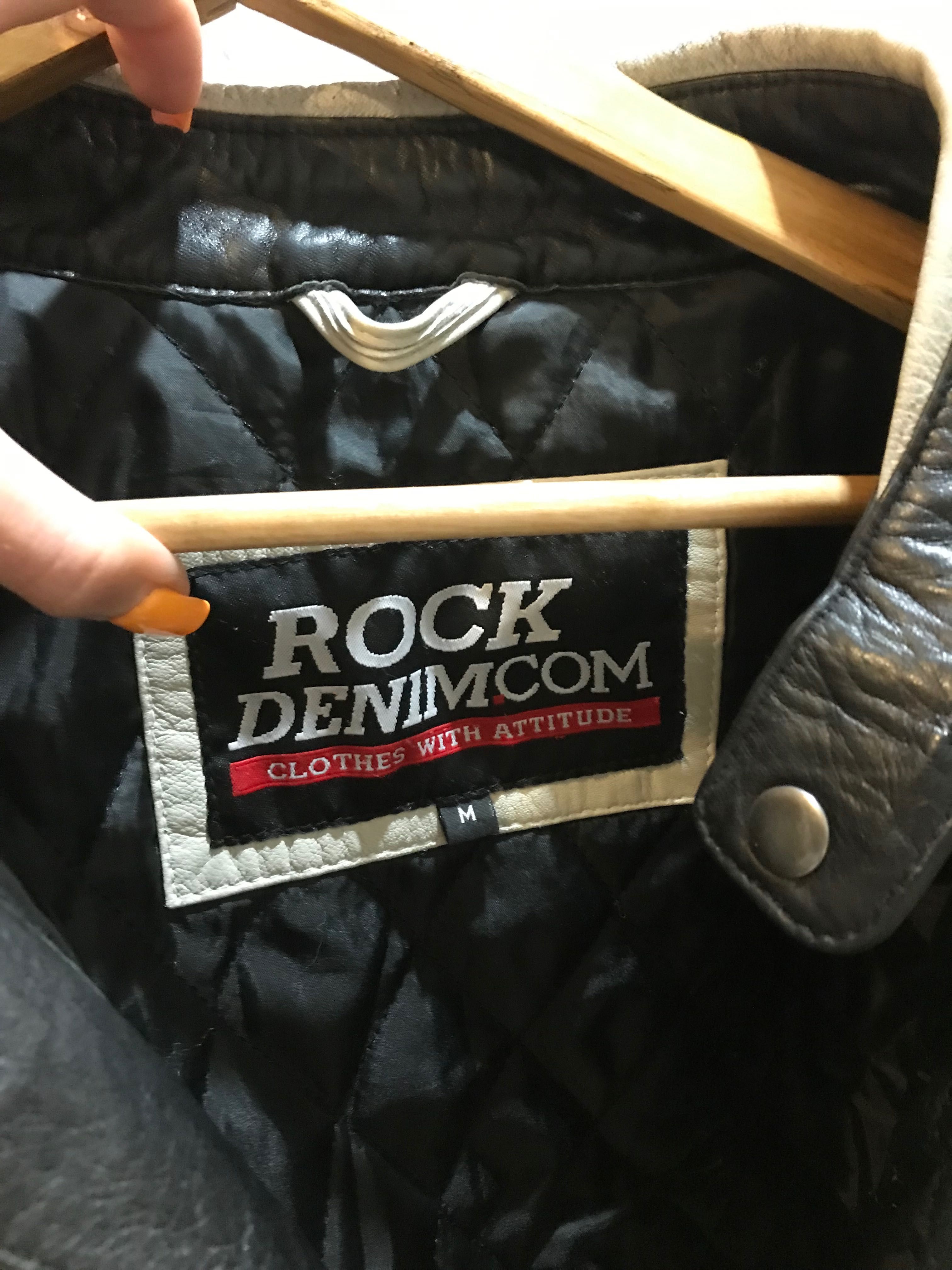 Kurtka skórzana męska rock denimcom