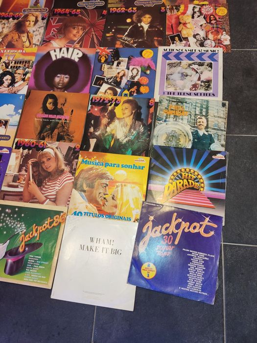 Discos de vinil Grandes 35 peças.