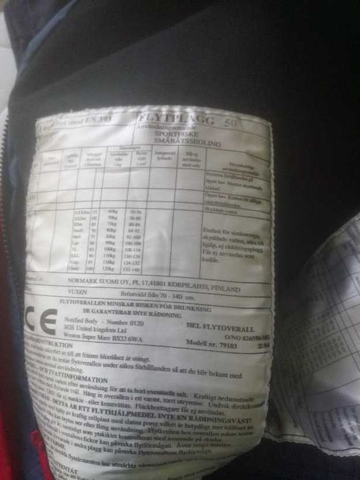 Kombinezon wypornościowy