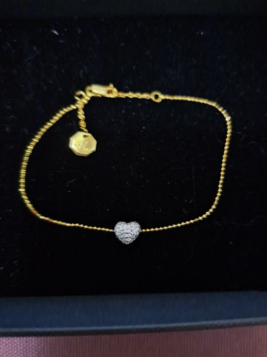 Pulseira em prata dourada
