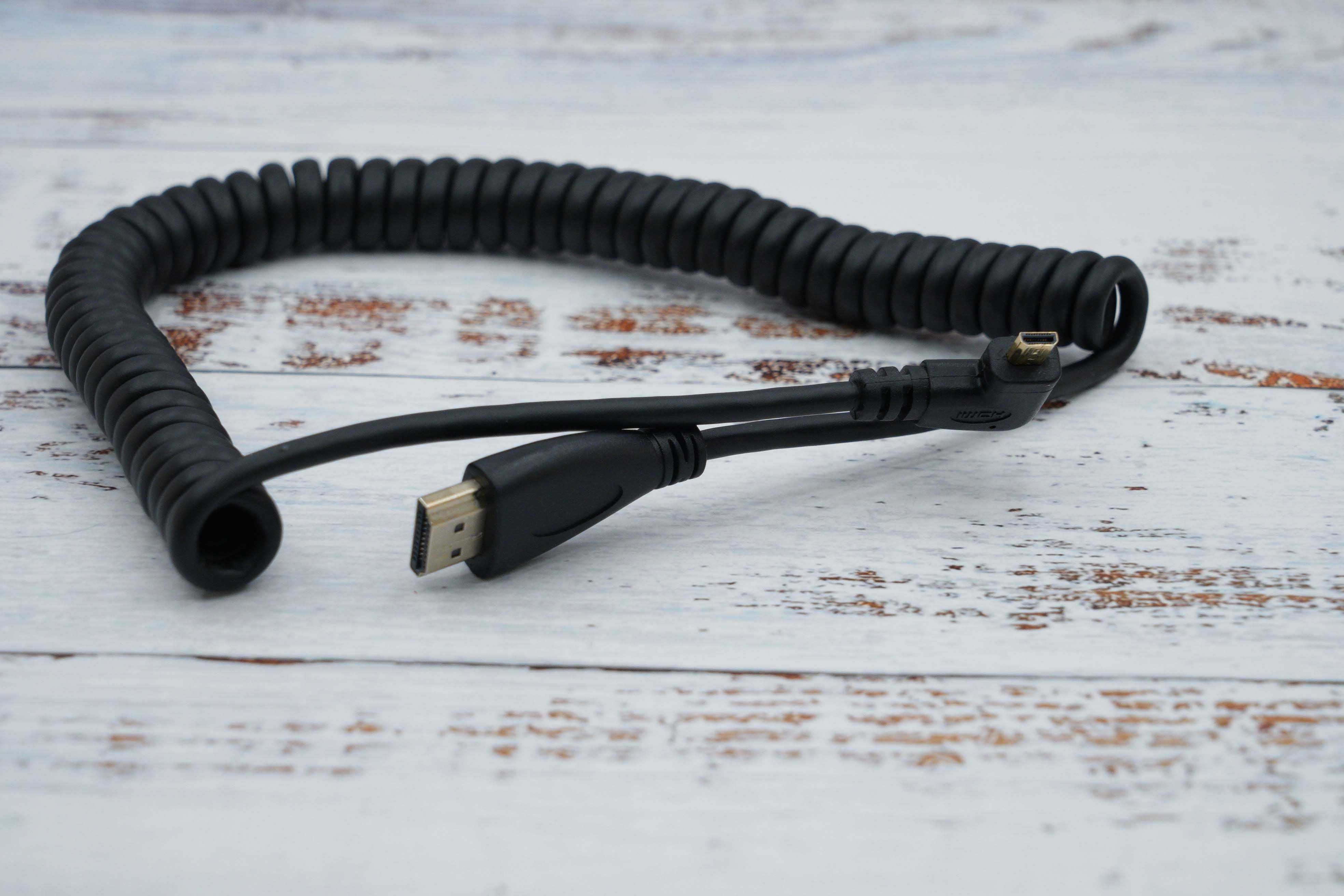 Кабель HDMI - micro HDMI, правый угловой (50-150см)
