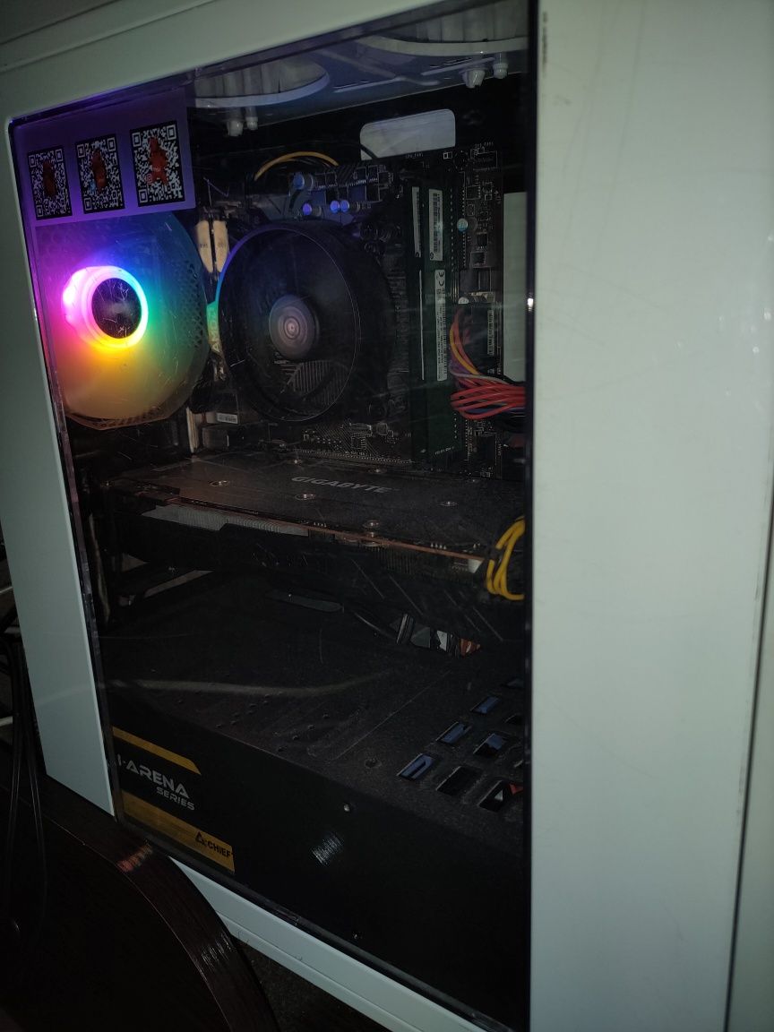 Компьютер с монитором MSI 24' 75hz gpu 1080 Ryzen 3600 16 ОЗУ