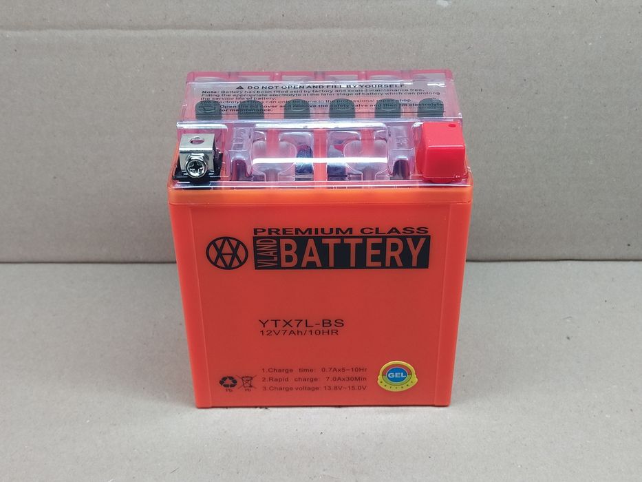 Аккумулятор мото АКБ GEL 12V 7A 113-70-132mm UTX7L-BS "VLAND"