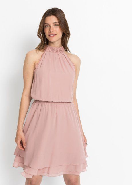 B.P.C sukienka brudny róż z koronką r.40