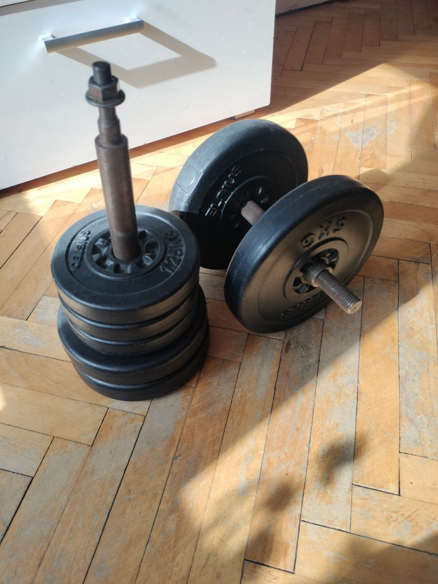 Zestaw hantli 19kg