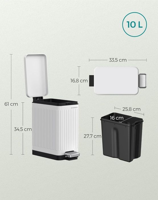 Kosz na kosmetyki ,śmieci 10 Litrów