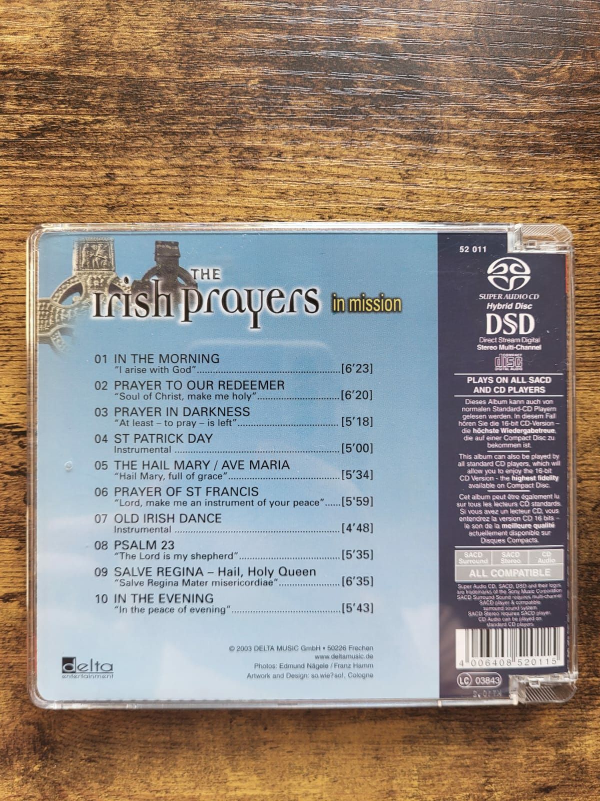 Płyta The Irish prayers in mission SACD Hybrid Multichannel DSD