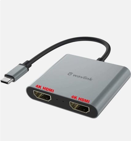 Адаптер подвійного дисплея Wavlink USB-C – HDMI