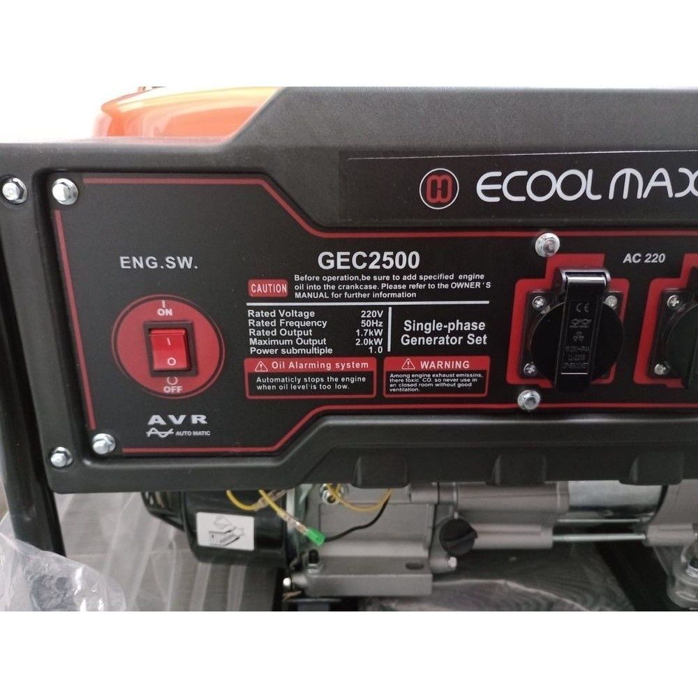 Генератор бензиновый ECOOLMAX/GEC2500