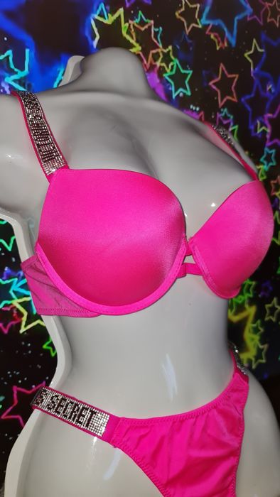 Zestaw bielizny damskiej Victoria's Secret różowy 34/ 75B