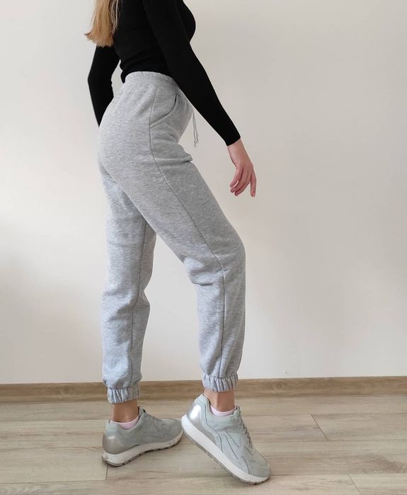 Теплі Жіночі Джогери Штани Спортивні Утеплені Тринитка Байка