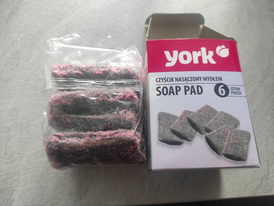 Czyścik kuchenny York Gąbka Zmywak Nasączony Mydłem do Garnków 4 szt