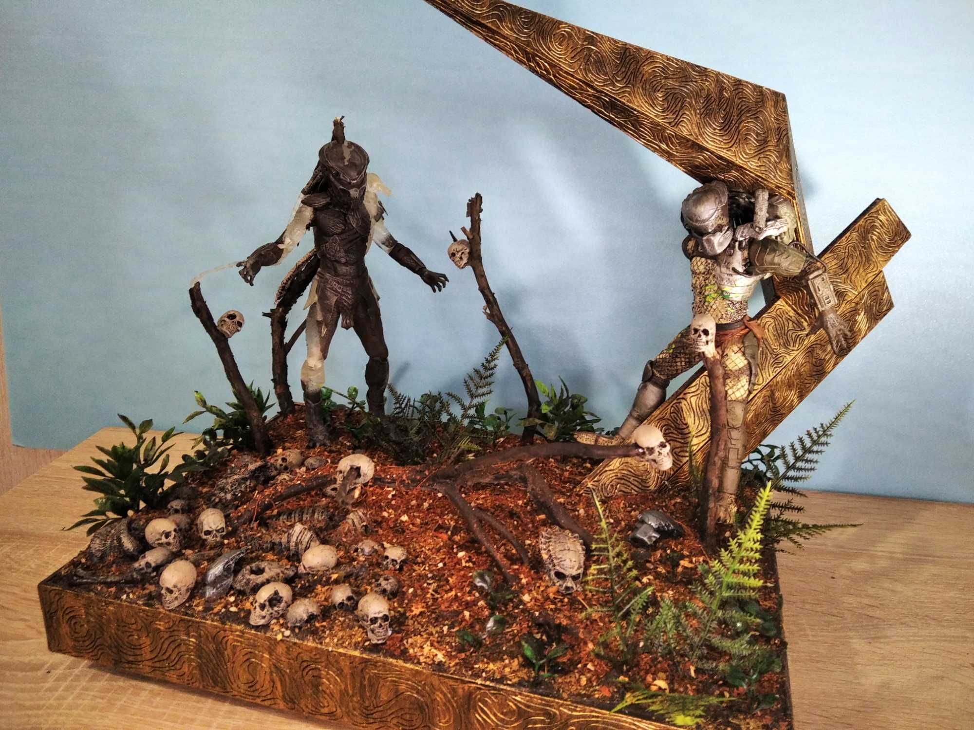Хищник, Терминатор. Подставки для фигурок NECA Predator Terminator