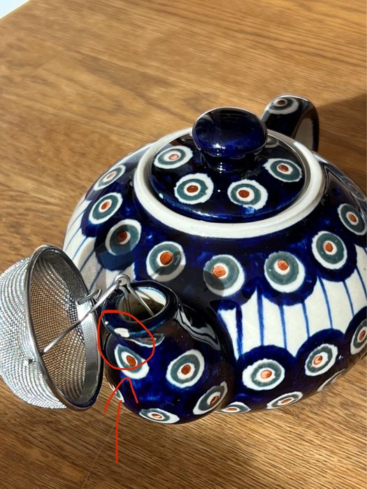 Dzbanek do herbaty  Ceramika Bolesławiec - dek. 8