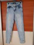 Jeansy rurki wysoki stan reserved xs