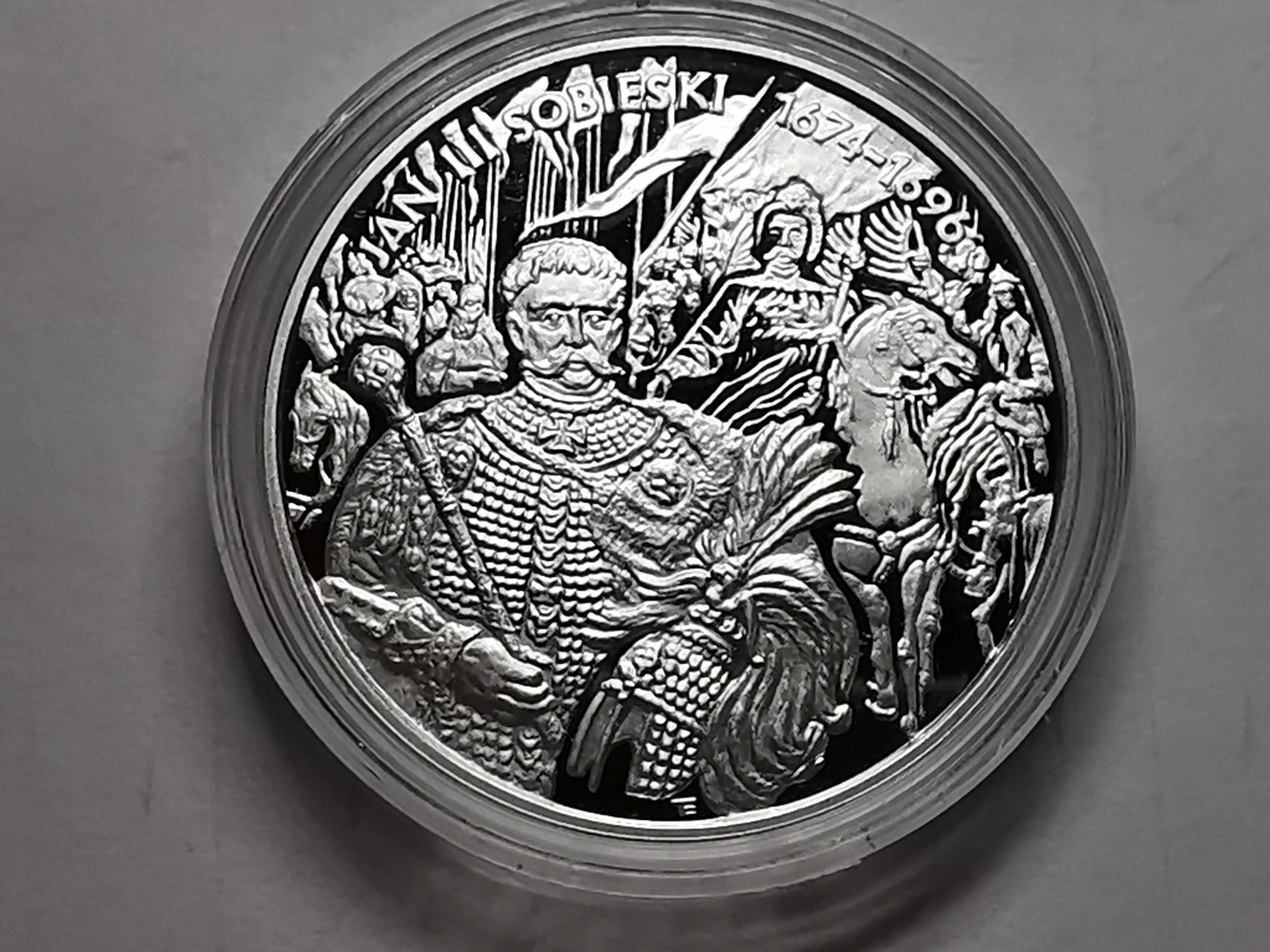 Moneta Jan III Sobieski popiersie - Lustrzanka 10zł