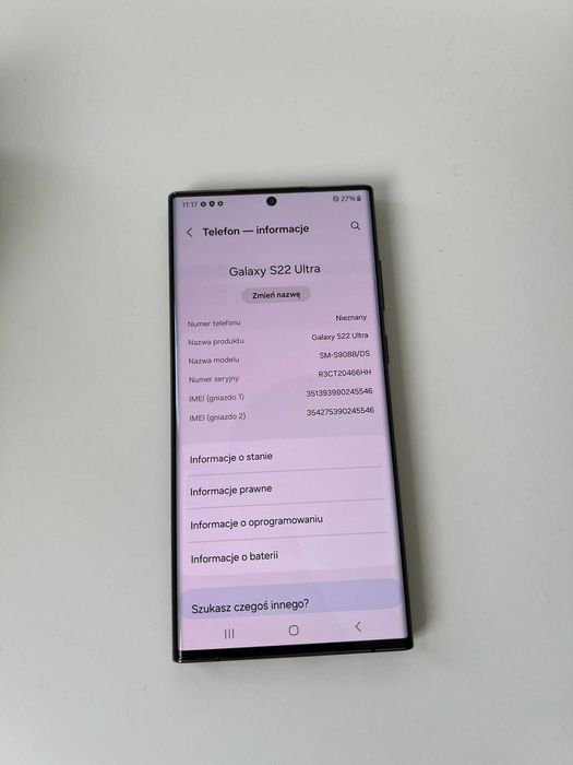 Samsung S22 ULTRA - 128 GB
