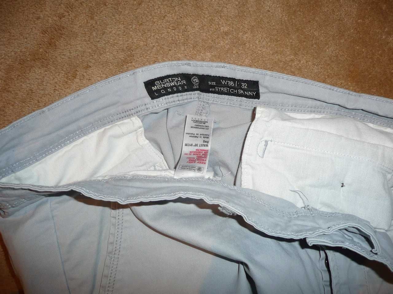 Spodnie dżinsy BURTON W36/L32=48/106cm jeansy
