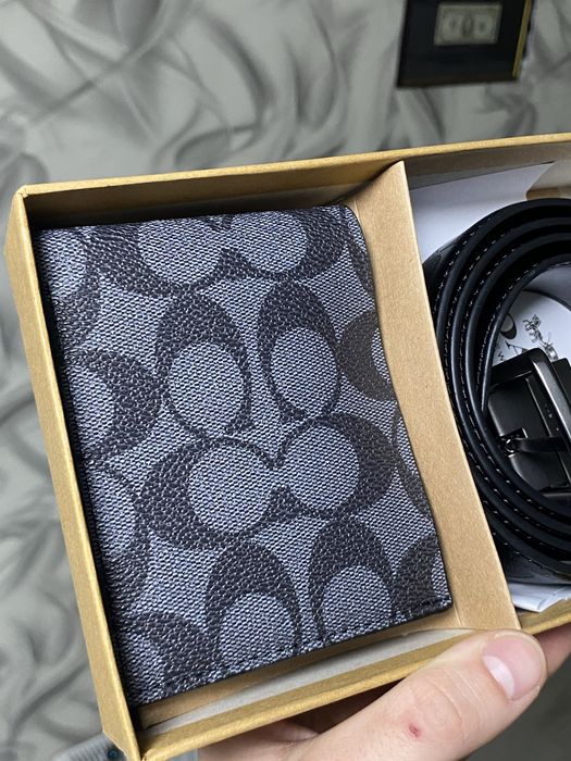 Комплект Coach [Ремень + кошелёк]