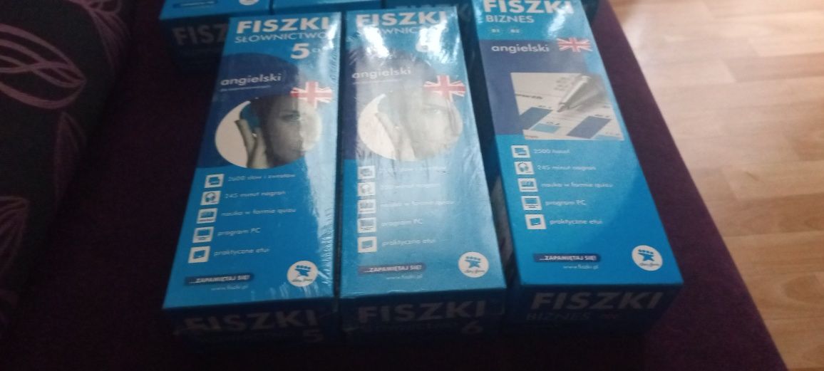 Fiszki angielski komplet słownictwo 1-6 +biznes