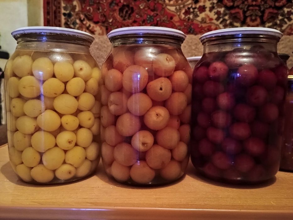 Черешня жовта, рожева, червона